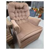 Upholstered Armchair with Button-Tufted Back
