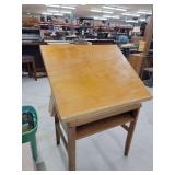 Drafting Table with Adjustable Top and Drawer