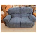 Upholstered Loveseat with Rolled Arms