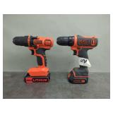 Black and Decker 20V and 12V Cordless Drills