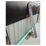 Concrete Finishing Tools Including Bull Float, Hand Floats, and Extension Handles