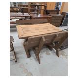 Picnic Table with Attached Benches