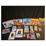 Assorted Board Games, Puzzles, and Electronic Writing Tablets