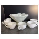 Grape Harvest Compote Bowl and 6 Cups