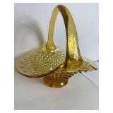 Amber Glass Basket