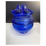 Vintage Cobalt Blue Candy Dish