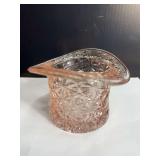 Depression Pink Daisy and Button Top Hat