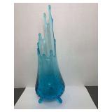 L.E.Smith Vintage Hobnail 3 Footed Vase