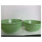 Fire King Jadite Mixing Bowls
