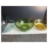 Vintage Colorful Serving Bowls