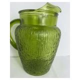 Avocado Green Pagoda Design Pitcher