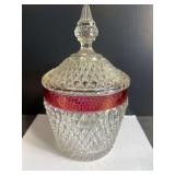 Indiana Glass Diamond Point Ice Bucket
