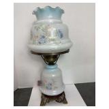 MCM Milk Glass Hurricane Lamp