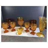 Vintage Amber Glassware