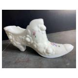 Fenton Milk Glass Slipper