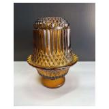Indiana Glass Amber Fairy Lamp