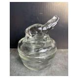 Jeanette Glass Elephant Powder Jar