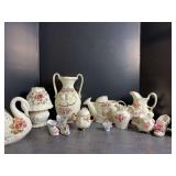 Vintage Ceramic Floral Decor