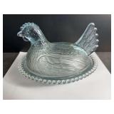 Indiana Glass Hen on Nest