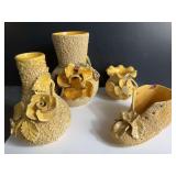 Sand Glazed Majolica Decor Pieces