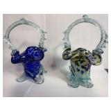 Murano Art Glass Baskets-2