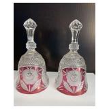 Hofbauer Bells - 2 Red Rose Pattern