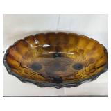 Indiana Glass Carnival Harvest Footed Bowl
