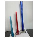 3 Art Glass Vases