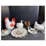 Rooster and Hen Decor