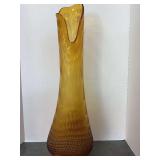 L.E. Smith Amber Vase