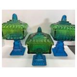 Jeanette Wedding Cake Box Candy Dishes - 3