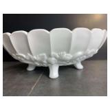 Milk Glass Fruit Bowl