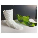 Daisy and Button Boot and Art Glass Slipper