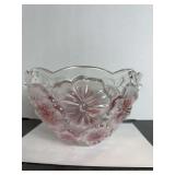 Floral Pattern Glass Bowl
