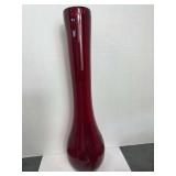 Red Art Glass Swung Glass Vase