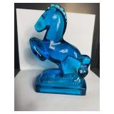 Vintage L.E. Smith Art Glass Hourse