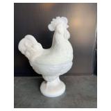 Milk Glass Rooster