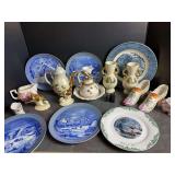 Currier and Ives Plates and Ceramic Decor