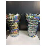 Carnival Glass Glass Vases