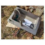 Stainless Steel Sink with Faucet and Hardware