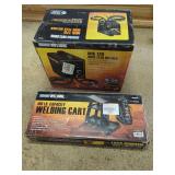 Chicago Electric MIG 170 Wire Feed Welder with 100 LB Capacity Welding Cart