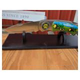 John Deere Stainless Steel Jumbo folding lock blade Knife with Display Stand