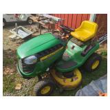 John Deere D110 Lawn Tractor with 42-Inch Cutting Deck, 321 Hours