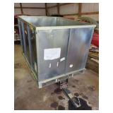Metal Box on Wheeled Pallet Utility Trailer
