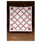 Red and White 9 Patch w/ Star