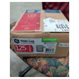 GE MAIN LUG 125 AMP 4 SPACES 8 CIRCUITS OUTDOOR SURFACE MOUNT