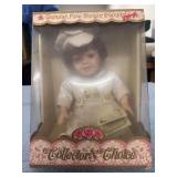 NIB GENUINE FINE BISQUE PORCELAIN DOLL