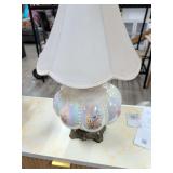 VINTAGE FALKENSTEIN OPALESCENT FLOWERED LAMP