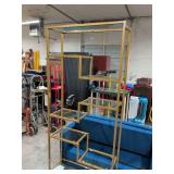 NEW - CROSLEY FURNITURE - SLOANE GEOMETRIC BOOKCASE - 8 SHELVES - 34X12X78