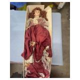 NEW BOX DAMAGED PORCELAIN DOLL